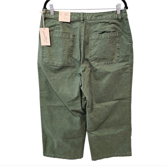 Universal Thread Goods Co. Highest Rise Wide Leg Green Jeans 14 Waist 32 Reg - Picture 2 of 9